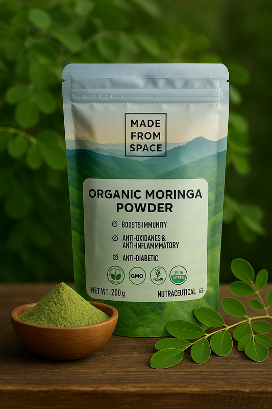 100% Organic Moringa Powder | Vitality & Detox Superfood