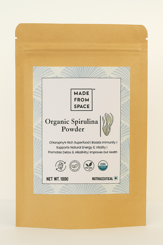 MADE FROM SPACE™ 100% USDA Organic Spirulina Powder | Spirulina Organic | 100g