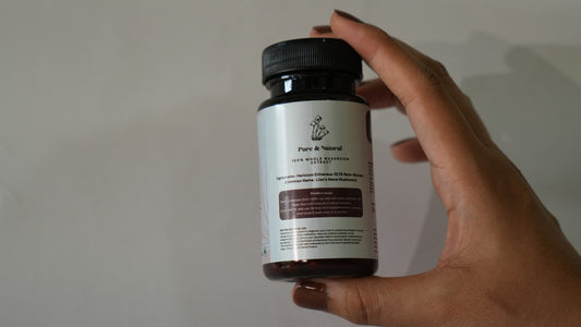 MADE FROM SPACE™ Lion's Mane Mushroom for Brain Health Support - Mushroom Support for Focus & Memory Function - Immune & Nervous System Supplement | 60 Caps