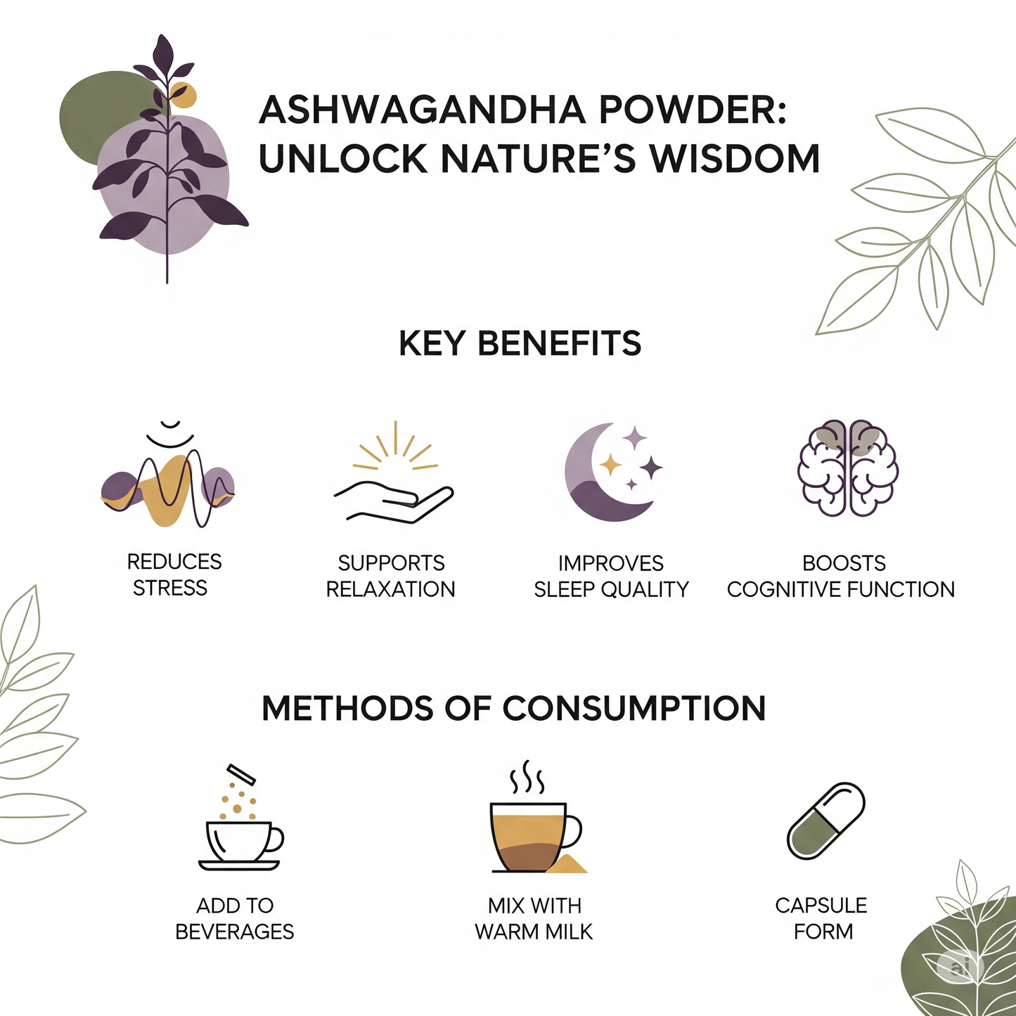 Ashwagandha Powder | Stress Relief & Adaptogenic Energy Booster